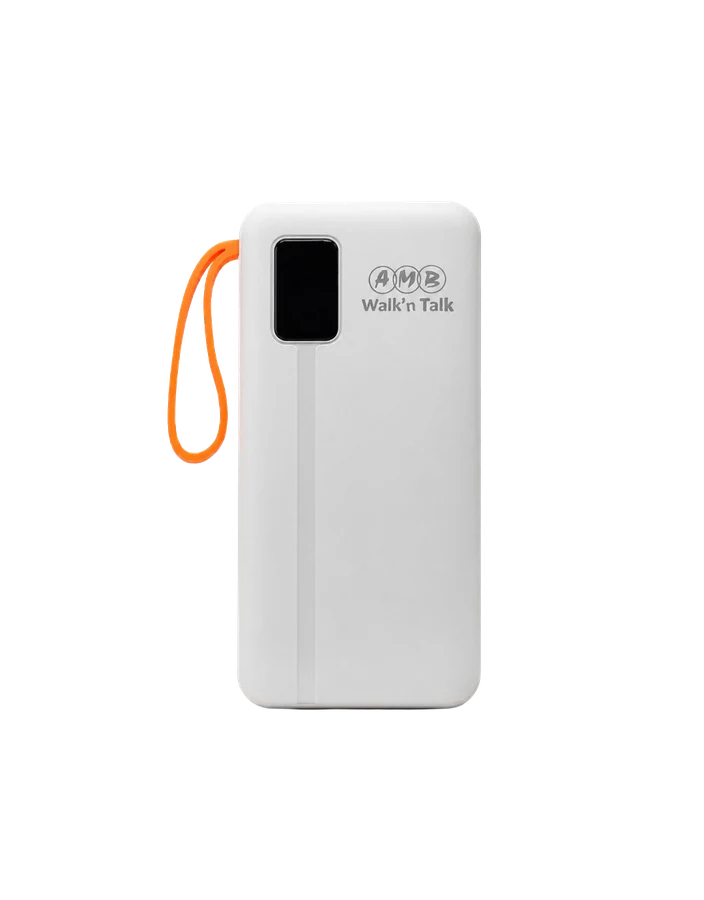 AMB Walk'n Talk Power Bank - White