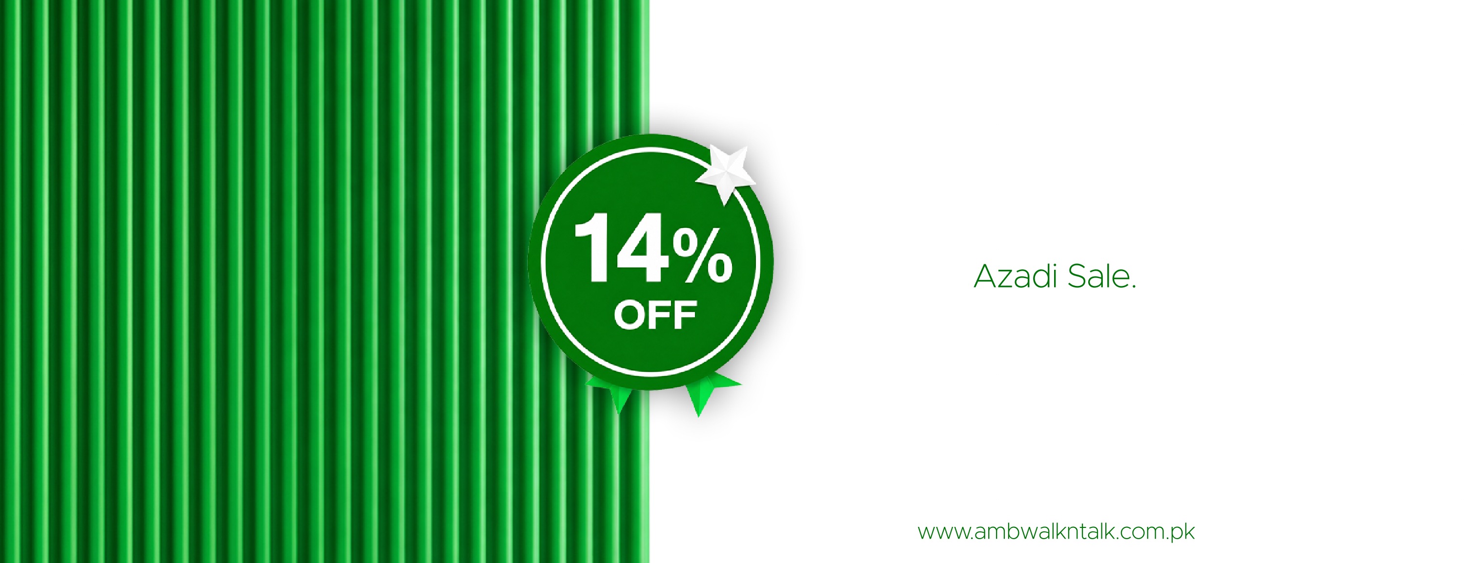 Azadi Sale — 14% off everything