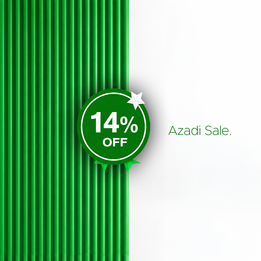 Azadi Sale — 14% off